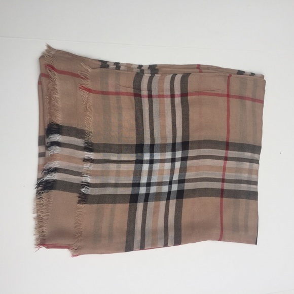 Nova check plaid shawl Scarf Lightweight - Picture 3 of 3